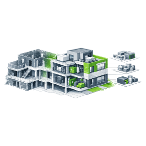 Maquette numérique BIM constituant une base de données structurées pour le DOE numér