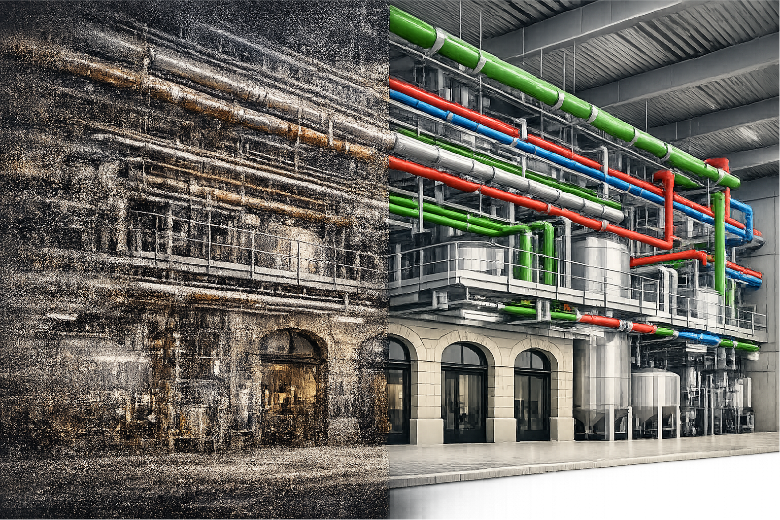 Étude de l’existant par scanner 3D et maquette BIM des réseaux en industrie agroalimentaire