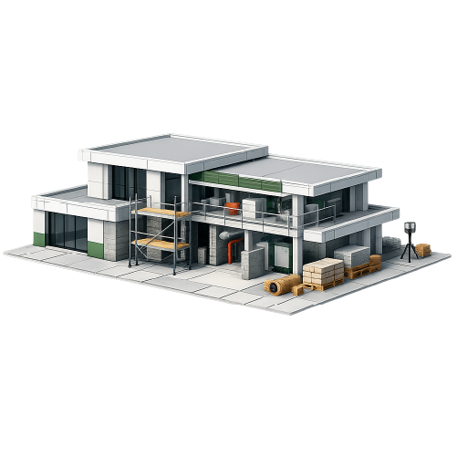 Maquette BIM issue du Scan to BIM utilisée pour la préparation des travaux avec un niveau de détail adapté au chantier