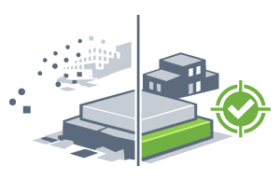 Icône représentant la réduction des incertitudes terrain grâce à des données fiables et maîtrisées en ingénierie et BIM