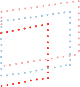 Illustration des dérives cumulées lors du recalage des stations de nuage de points, montrant l’accumulation progressive d’erreurs.